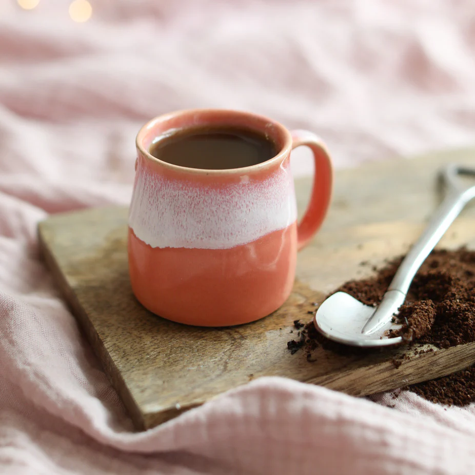 Coral Pink Handmade Mug - Image 5