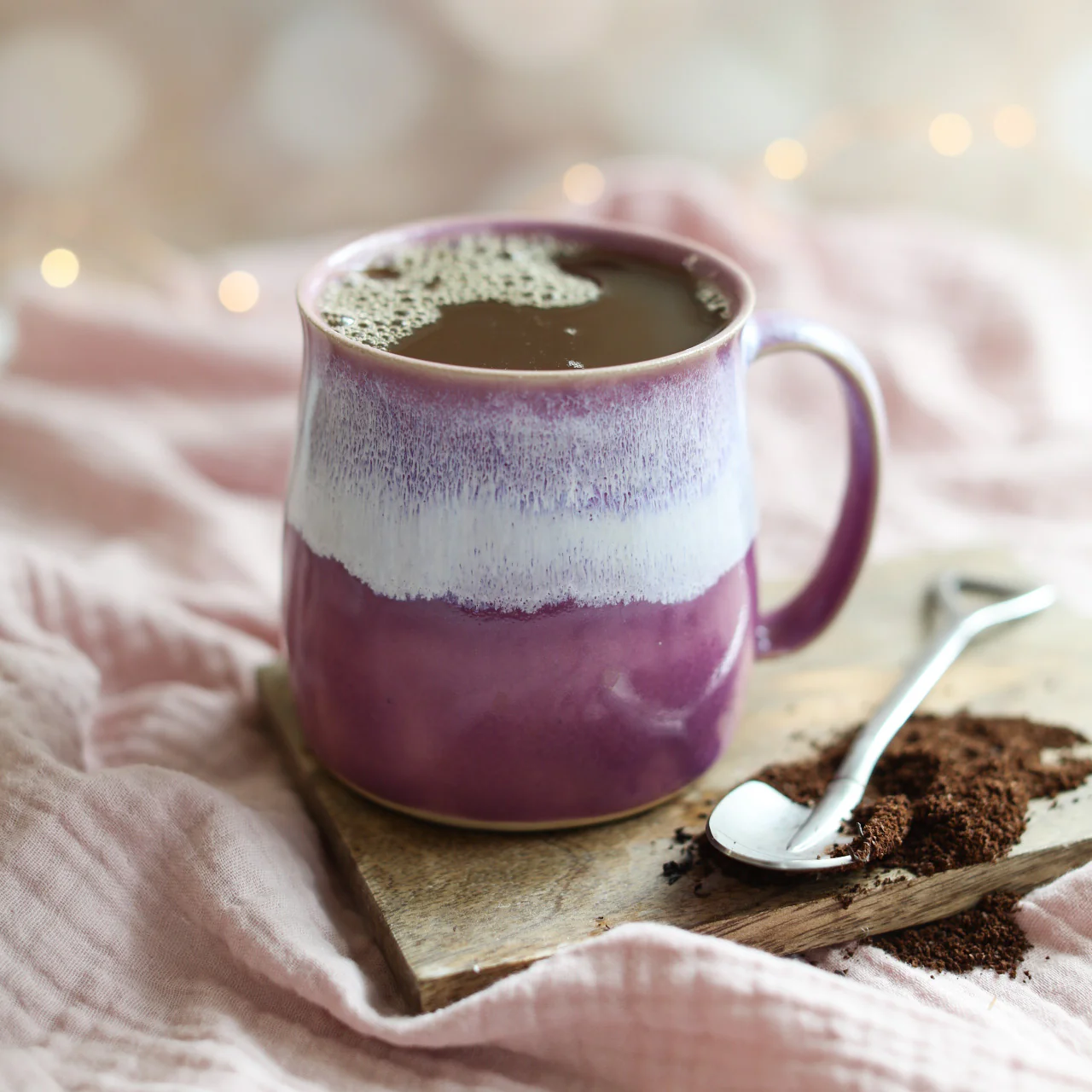 Heather Purple Handmade Mug - Image 4